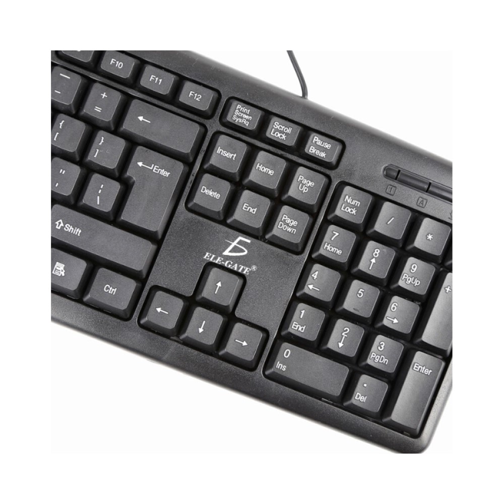 Teclado Estándar Slim Ele-Gate TC01 Color Negro