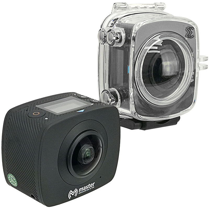 Camara Deportiva Sumergible Toma Videos en 360 Grados Incluye Carcasa y Tripie / Master / MS-360DOBLENTE