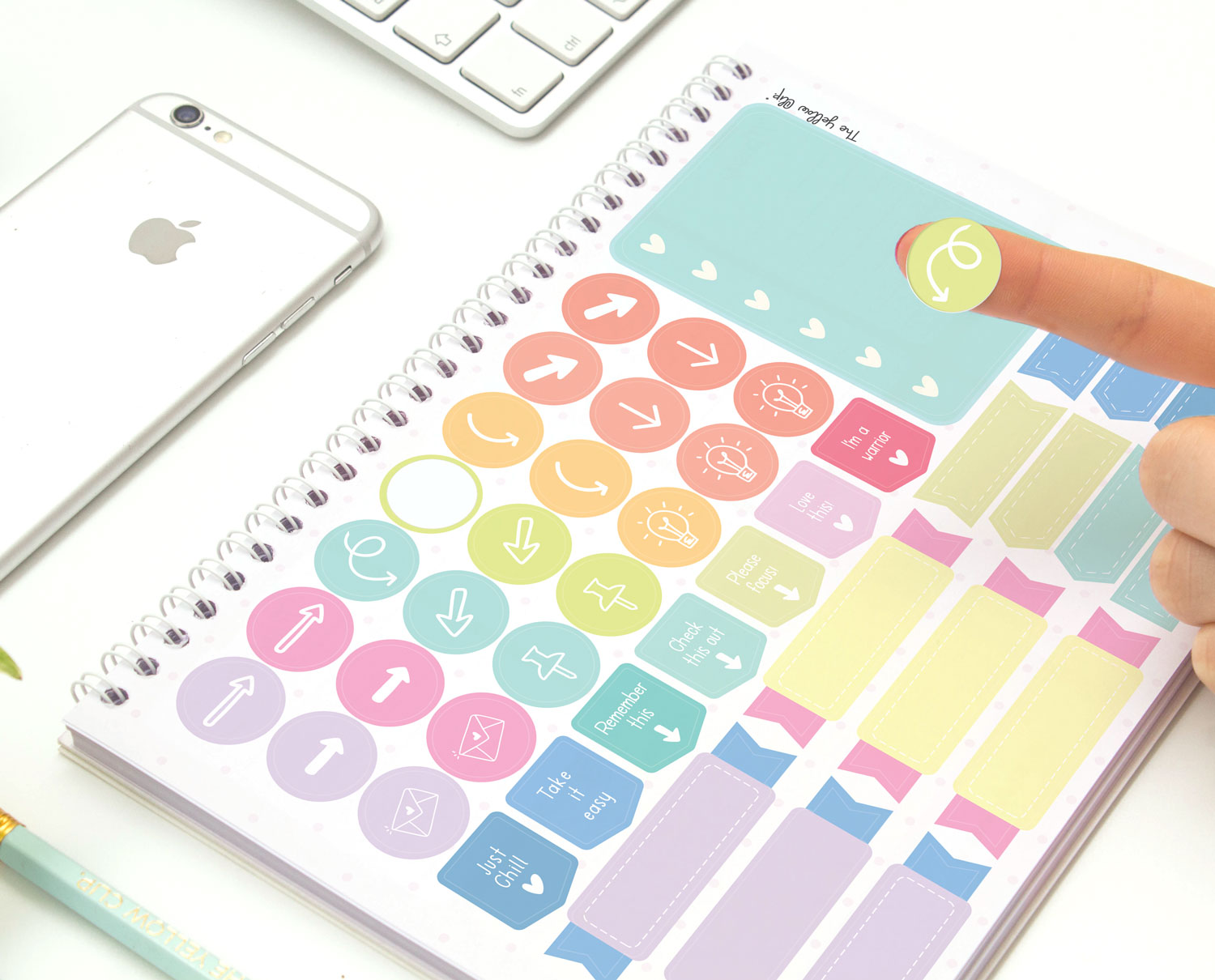 Planner Semanal The Yellow Clip Con Stickers