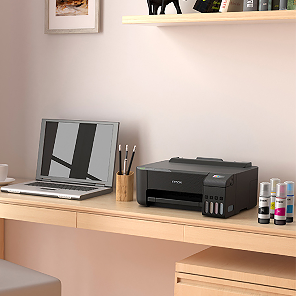 Impresora a Color Epson EcoTank L1210 Conexión USB Inyección de Tinta 110V Negra