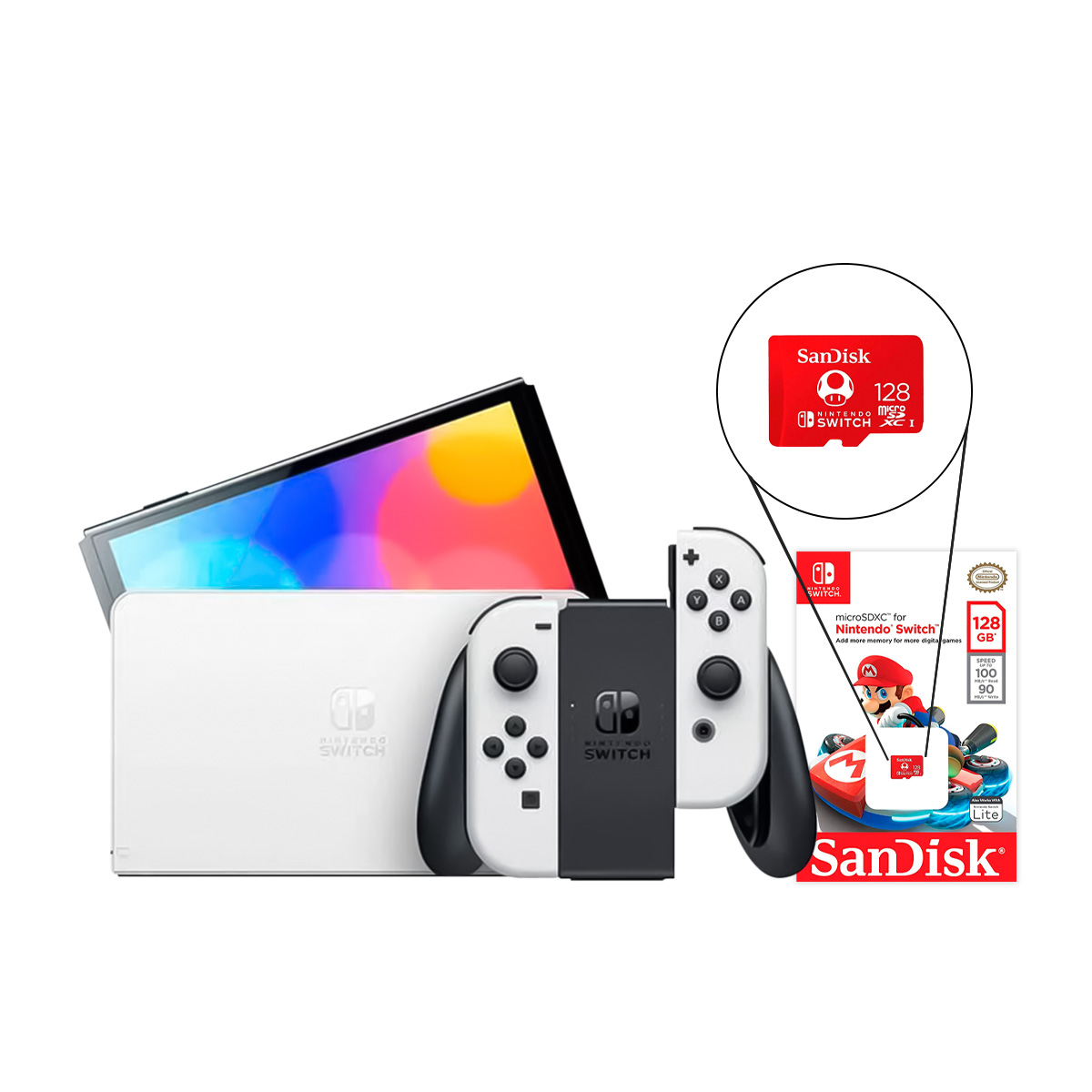 Consola Nintendo Switch OLED 64GB + Micro SD Nintendo
