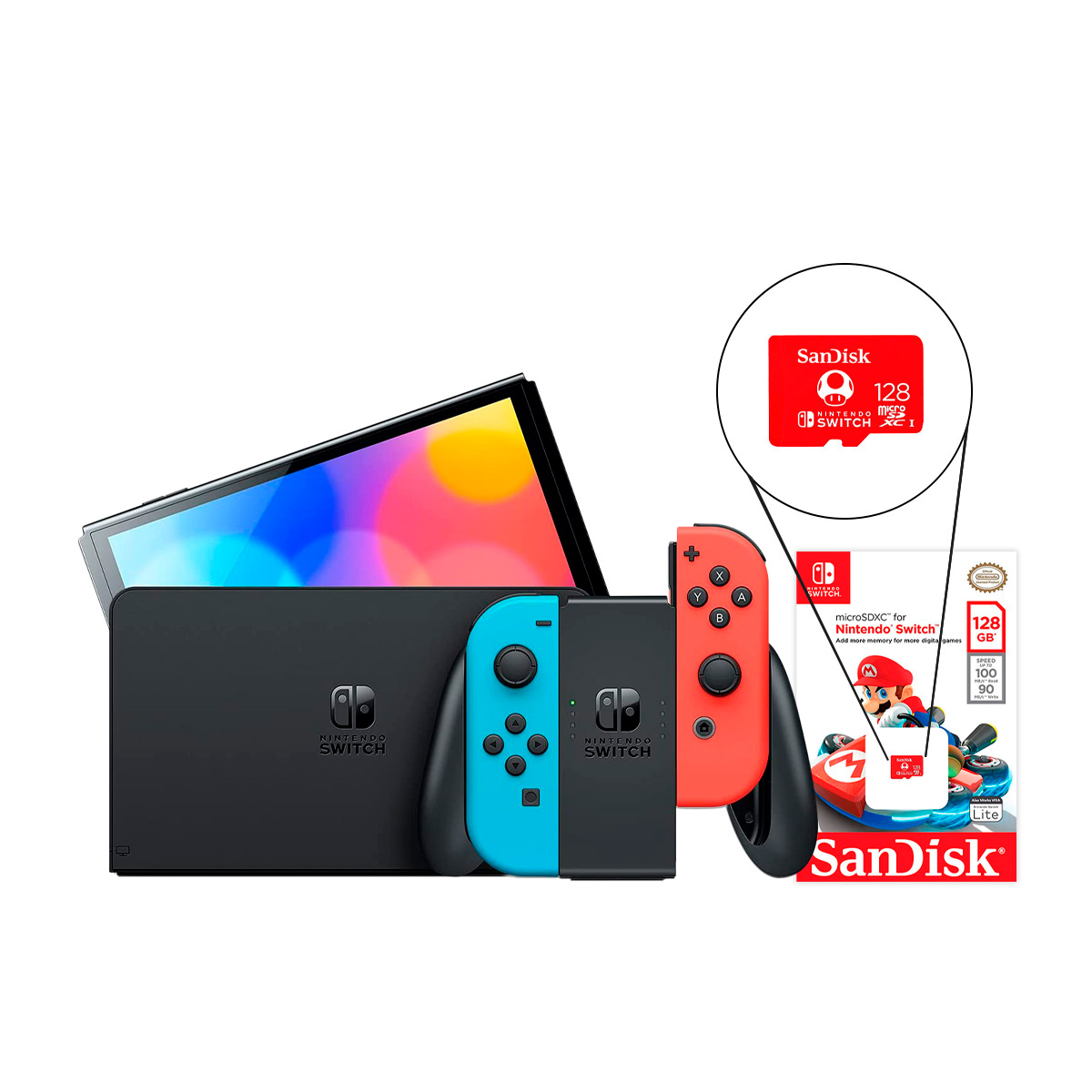 Consola Nintendo Switch OLED 64GB + Micro SD Regalo