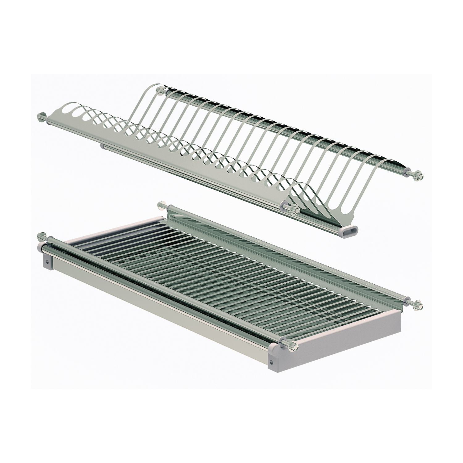 Escurridor De Trastes 2 niveles Acero Inoxidable