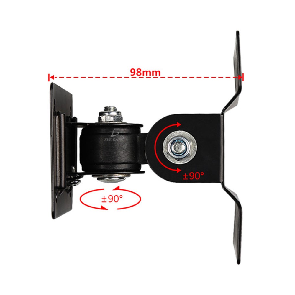 Soporte 180 Grados Para Pared Para Tv/Monitor 14-24 Pulgadas Ele-Gate HOLD28 Color Negro