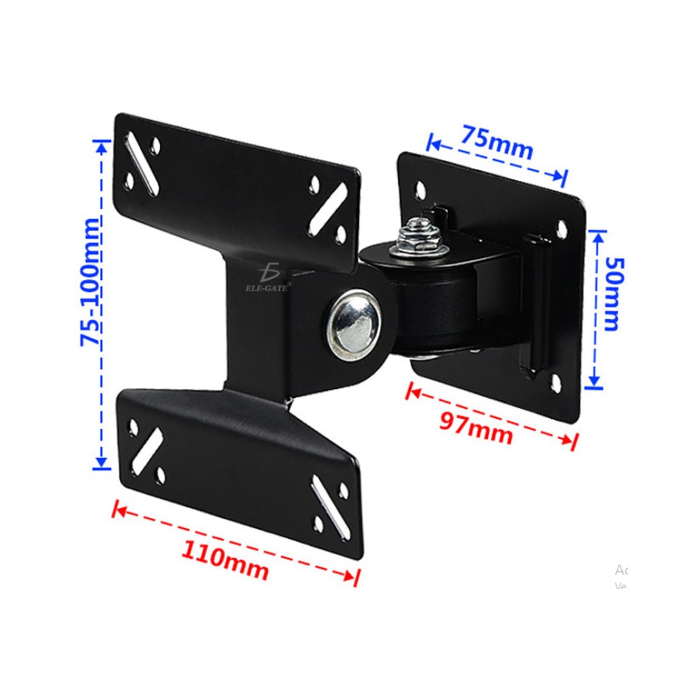 Soporte 180 Grados Para Pared Para Tv/Monitor 14-24 Pulgadas Ele-Gate HOLD28 Color Negro