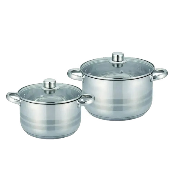 Batería de Cocina Yajad Hogar 10 Piezas de Acero Inoxidable Plata