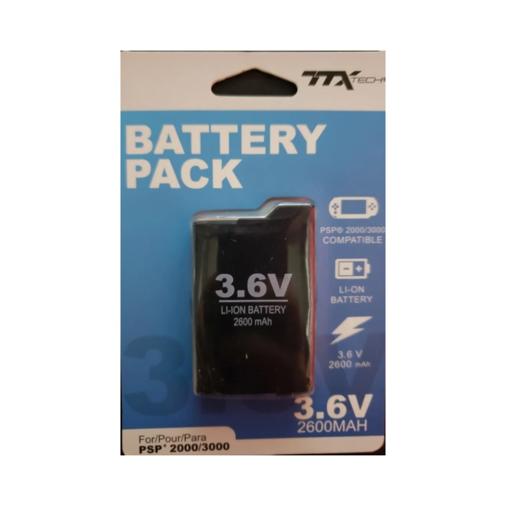 Batería PSP Slim 2000-3000 TTX Tech Color Negro