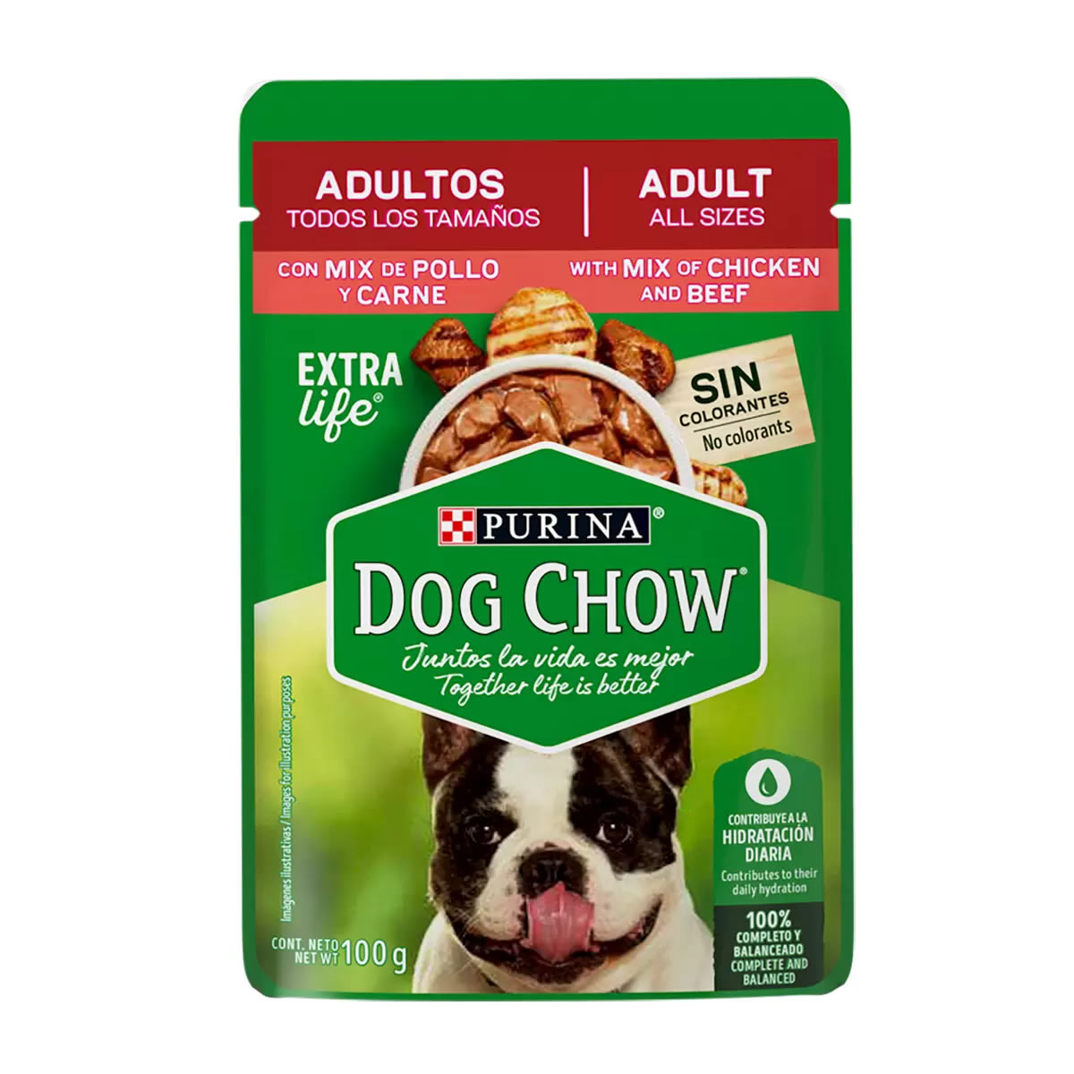 40 Sobres De Alimento Húmedo Para Perro Purina Dog Chow 668408 CST