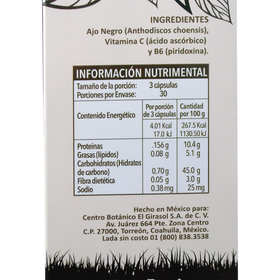 AJO NEGRO 90 CÁPSULAS ZEN NATURA