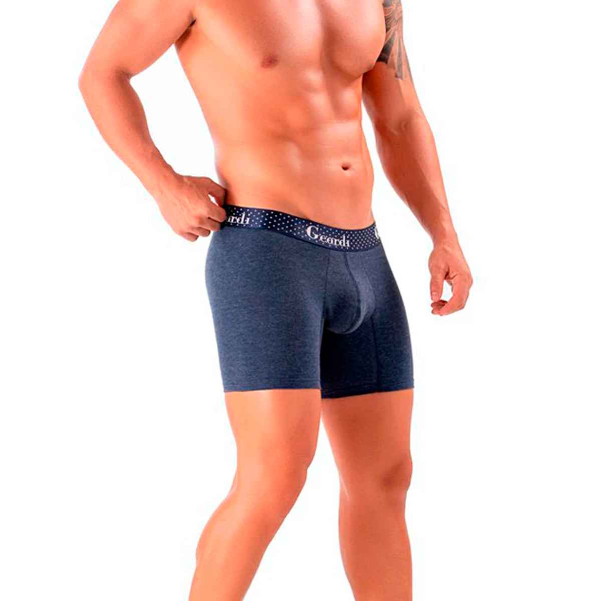 Boxers Para Hombres, Pack De Bóxers Algodón Corto Full Estampado Para Hombre, Set de 3 Piezas Boxers, Tripack de Boxer Gris Jaspe, Azul Infinito Playa y Azul 