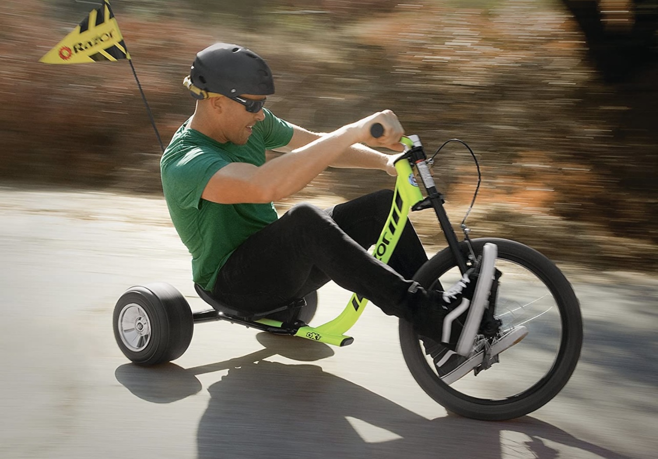 Razor Dxt Drift Trike Triciclo Amarillo Adultos, Jóvenes