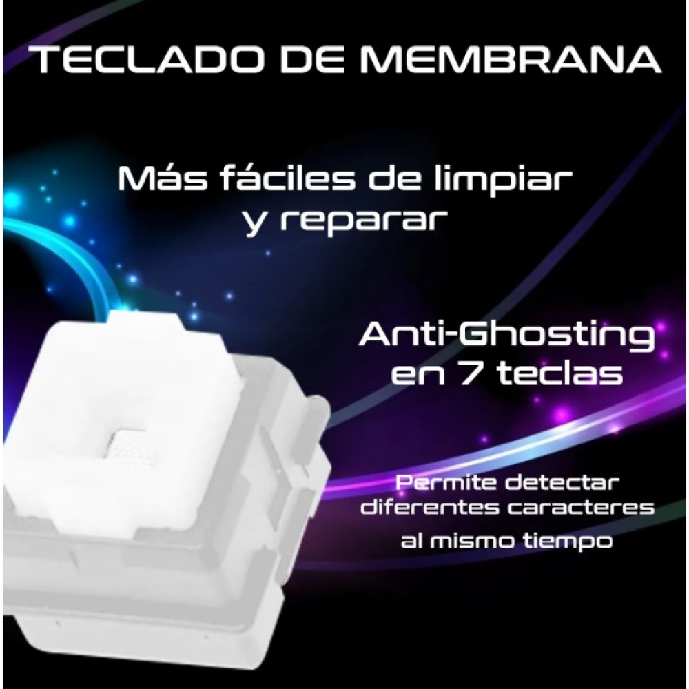 Kit Teclado Y Mouse Gamer Chen J32 Color Negro Con Luz Led Rgb