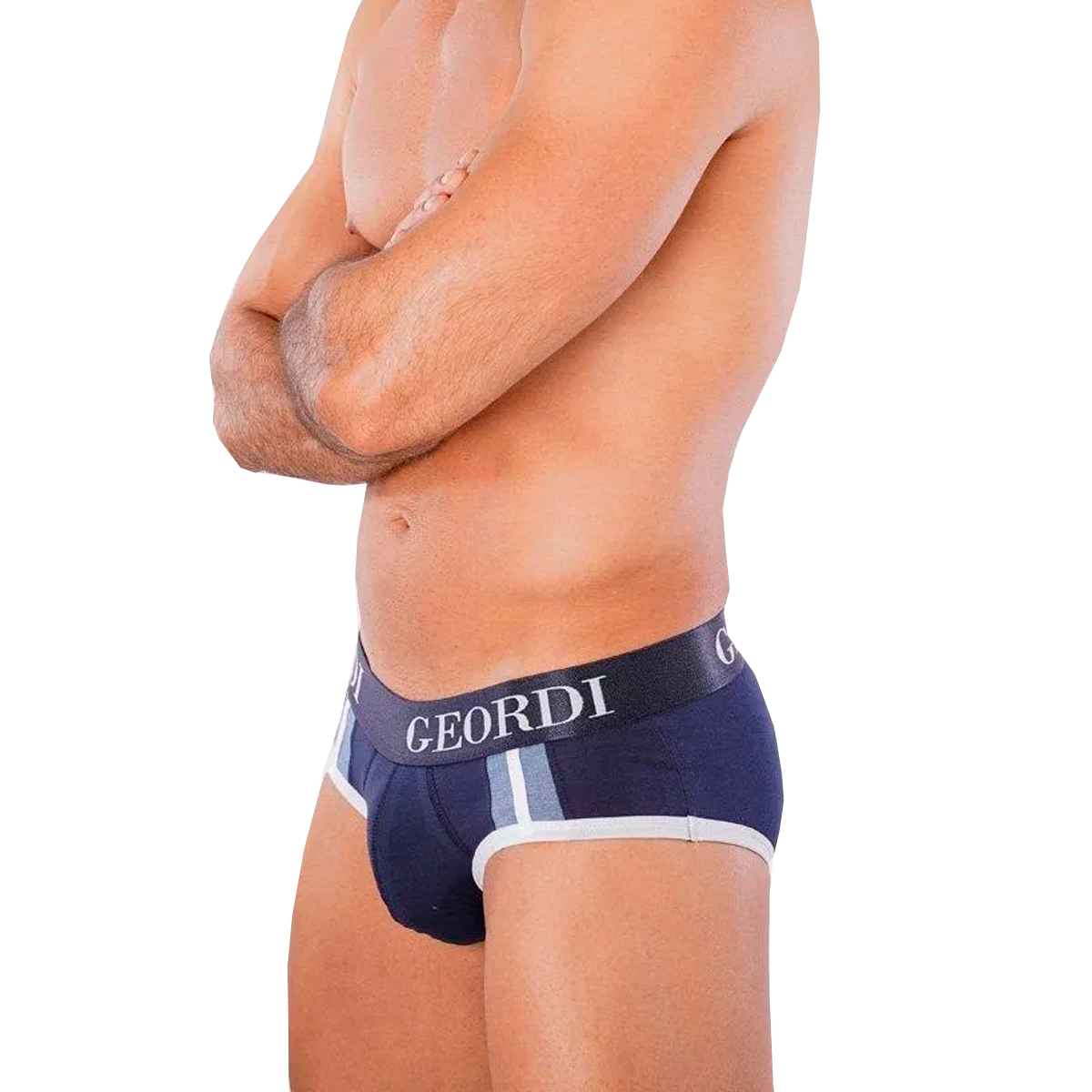 Calzoncillos Tipo Brief Para Hombre, Pack de Trusas Tipo Brief Para Hombres, Set de 3 Piezas Calzoncillos Trusa Brief, Tripack de Boxer Tipo Brief Negro, Azul y Blanco