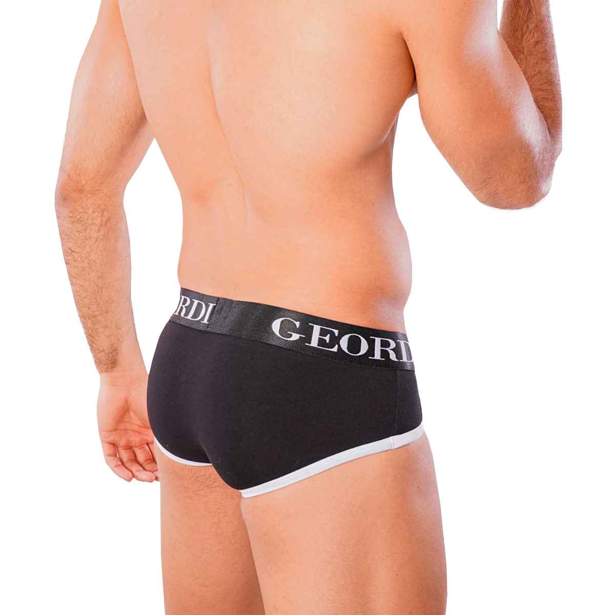 Calzoncillos Tipo Brief Para Hombre, Pack de Trusas Tipo Brief Para Hombres, Set de 3 Piezas Calzoncillos Trusa Brief, Tripack de Boxer Tipo Brief Negro, Azul y Blanco