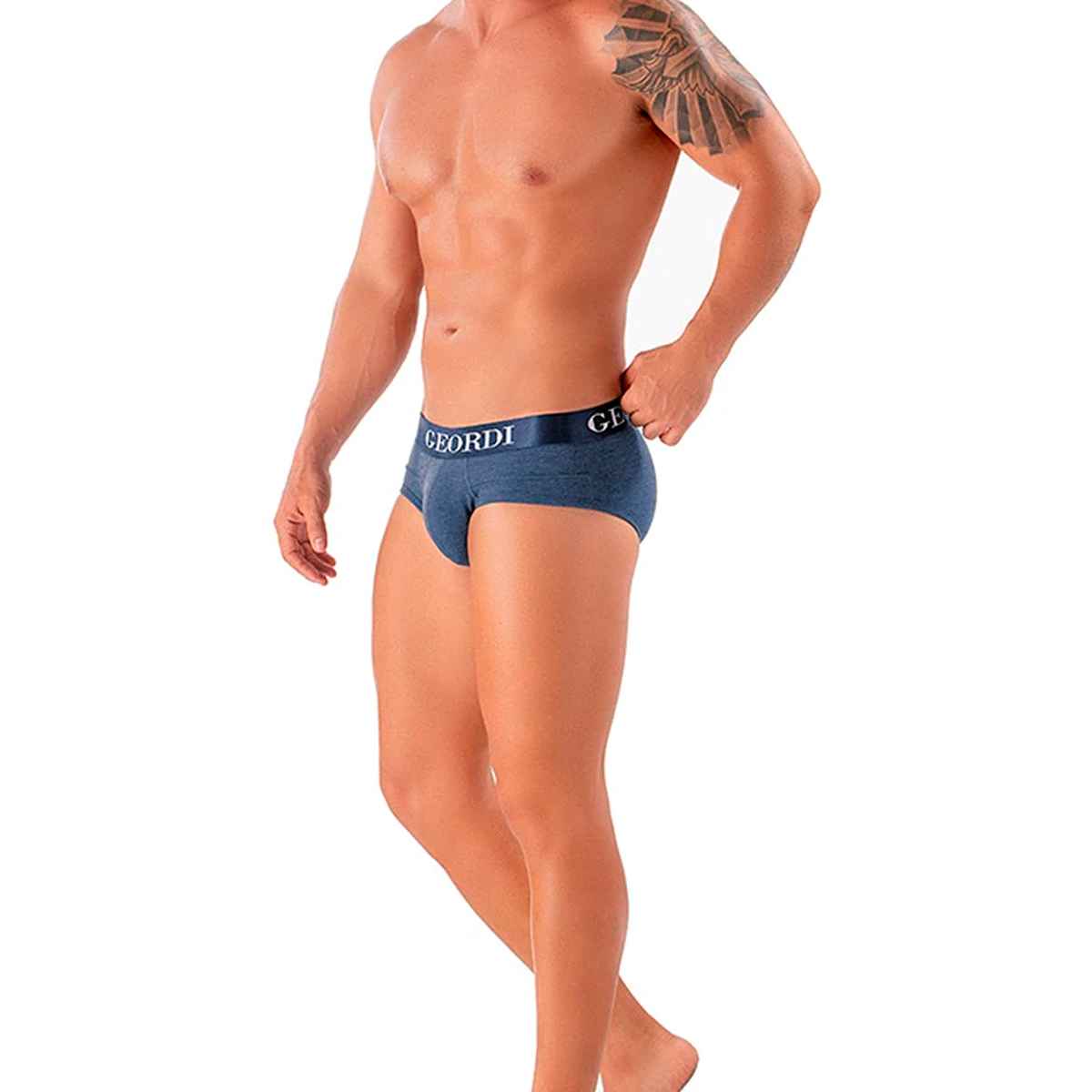 Boxers Calzoncillos Tipo Brief Para Hombre, Pack de Trusas Tipo Brief Para Hombres, Set de 3 Piezas Calzoncillos Brief, Tripack de Boxer Tipo Brief Negro, Negro Carbón y Azul