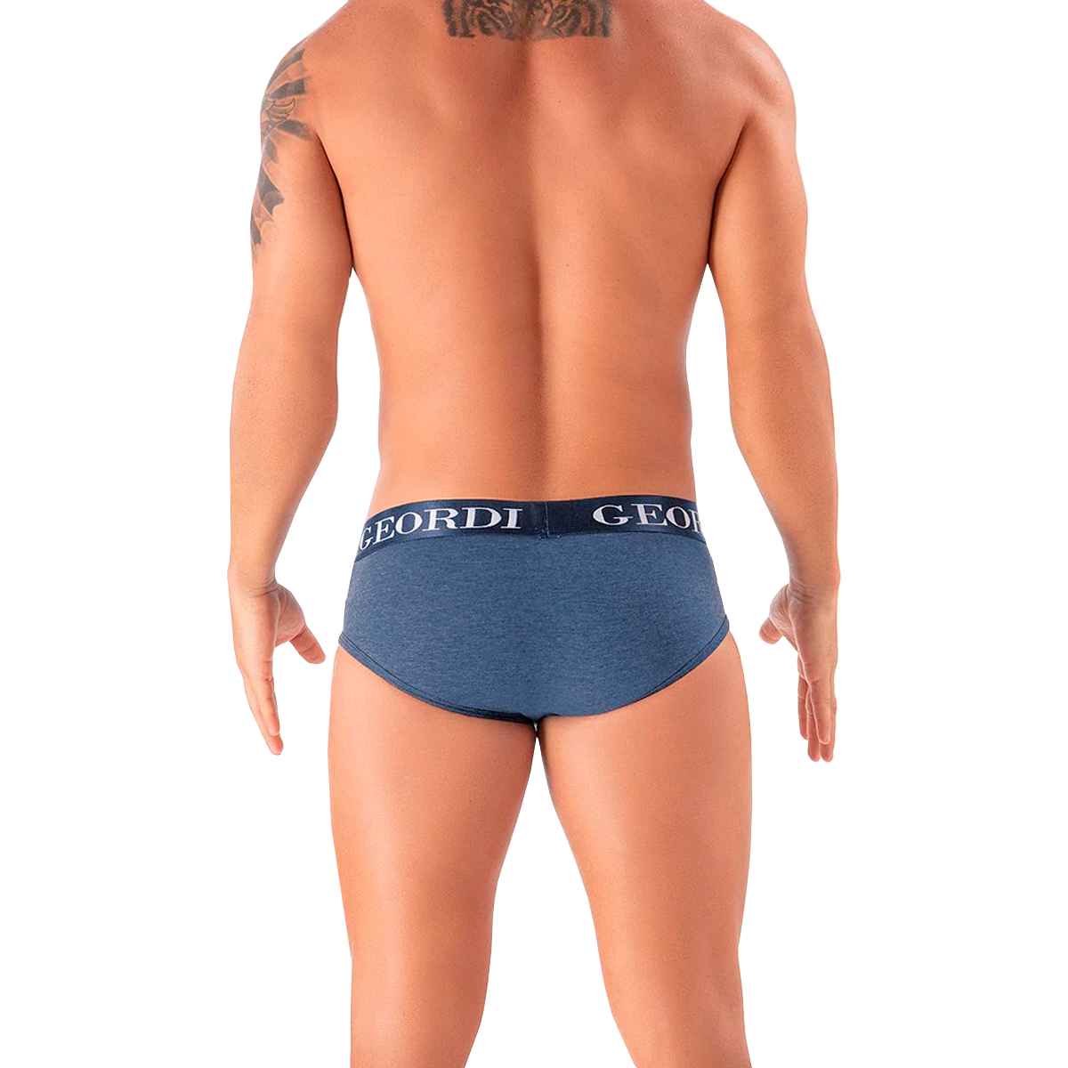 Boxers Calzoncillos Tipo Brief Para Hombre, Pack de Trusas Tipo Brief Para Hombres, Set de 3 Piezas Calzoncillos Brief, Tripack de Boxer Tipo Brief Negro, Negro Carbón y Azul
