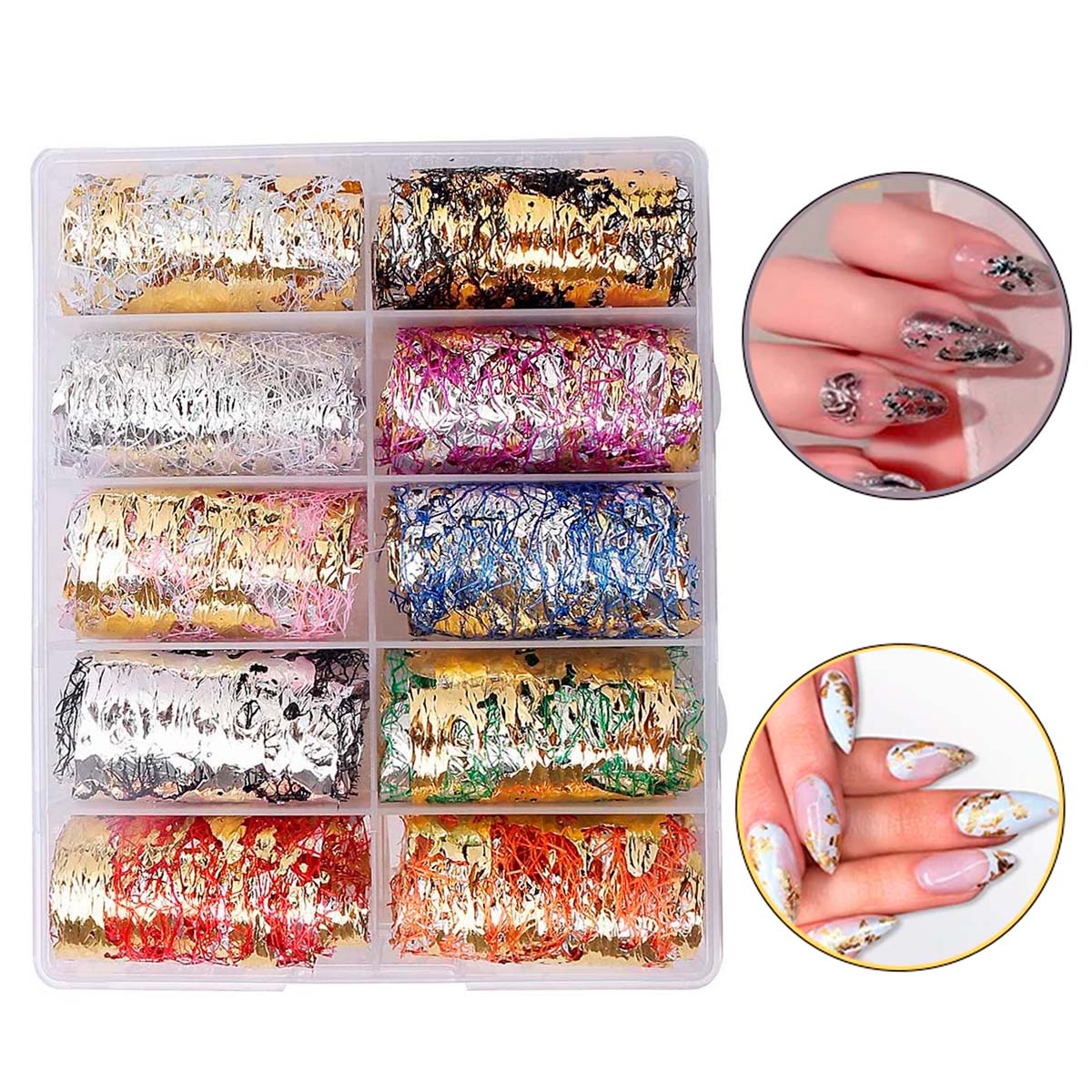 Foil Papel Para Uñas Decoración Uñas Acrílicas y Gel