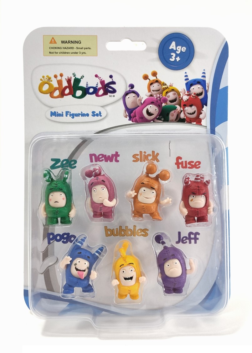 Set De 7 Mini Figuras Oddbods