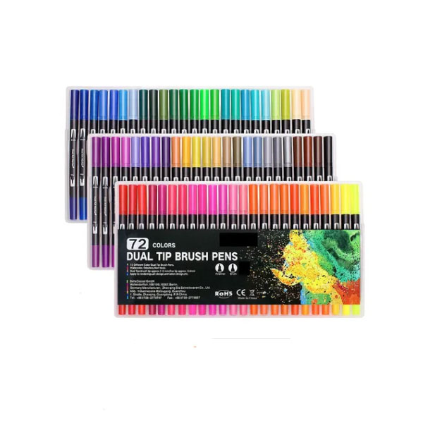 120 Colores Marcadores Plumones Punta De Pincel Dual Brush