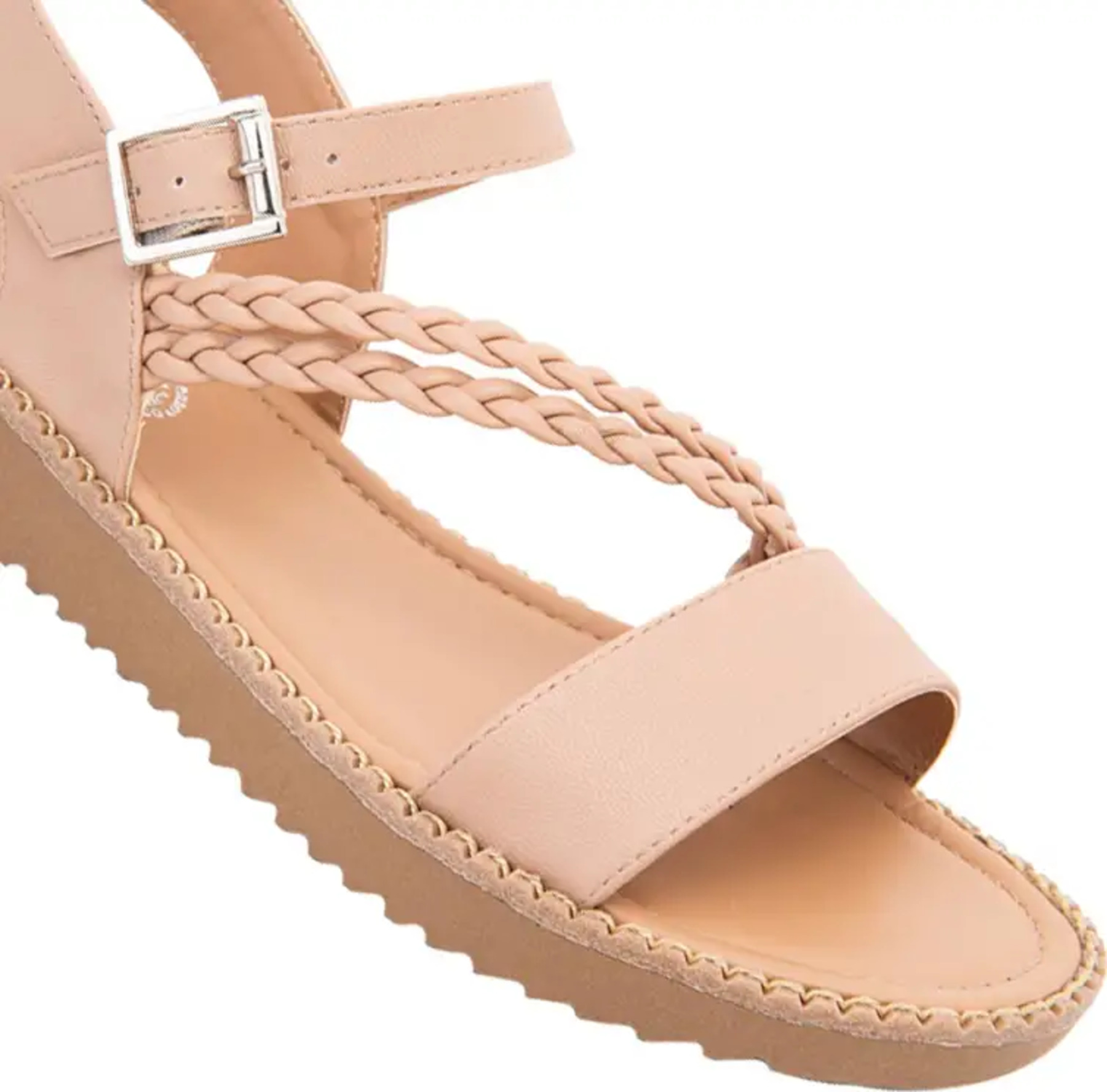 Kit 2 Pares De Sandalia Casual Para Mujer Color Negro/Nude Vi Line 6000 1033943