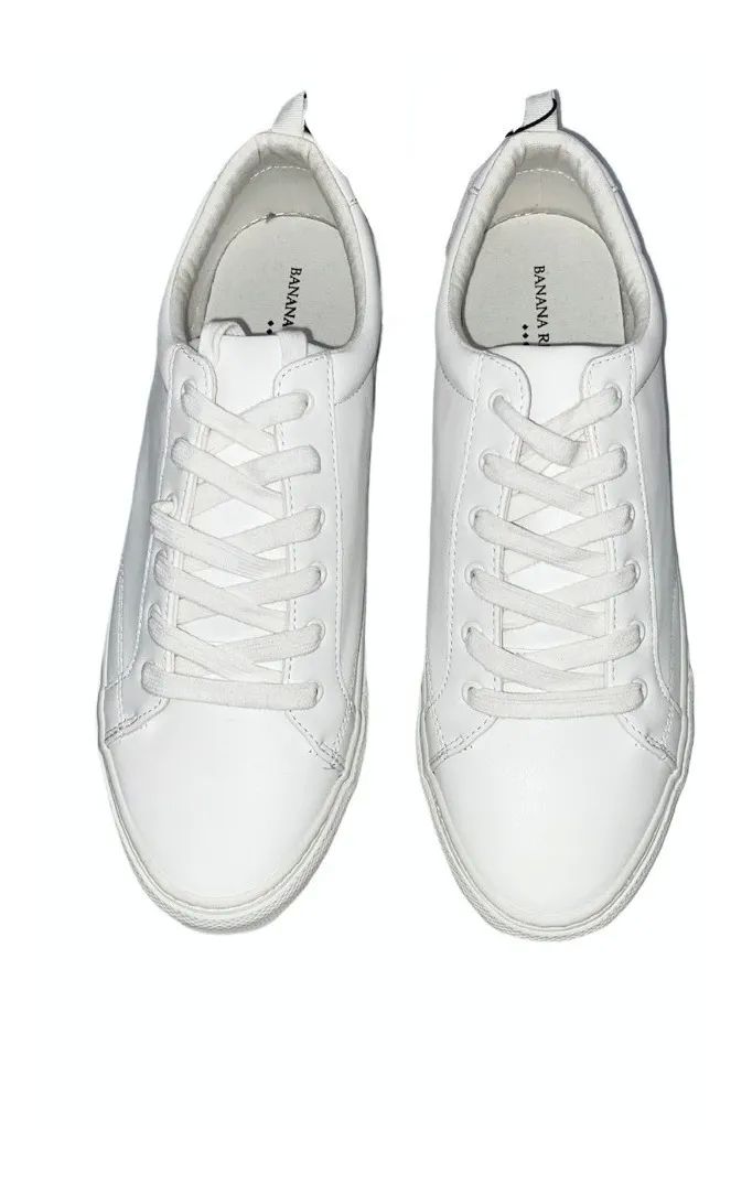 Tenis banana republic color blanco para caballero 100% original