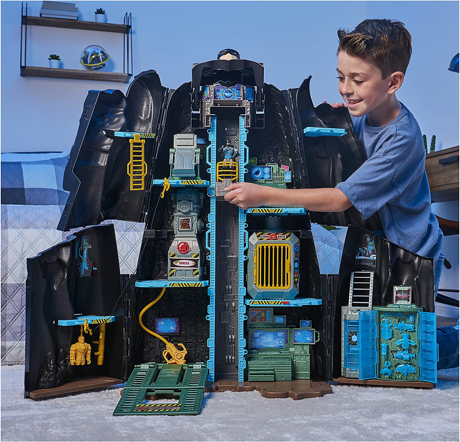 Baticueva De Batman Set De Juego Transformable Bat Tech Spin Master 