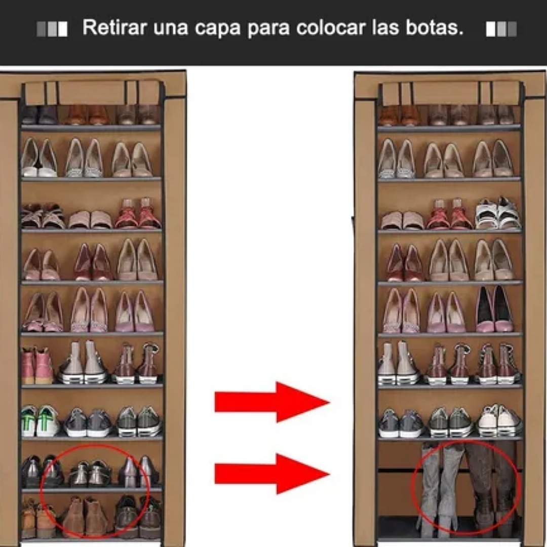 Organizador Zapatos 10 Pares Colgante Zapatera Multifuncional