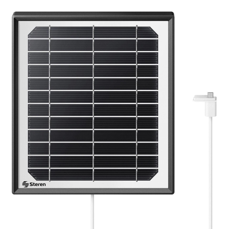Panel Solar STEREN para Cámara CCTV De Batería Recargable PS-5V