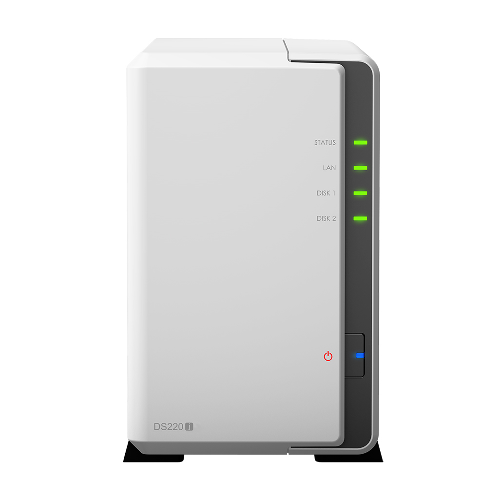 NAS SYNOLOGY DS220J 2 BAHIAS / HASTA 32 TB BRUTOS