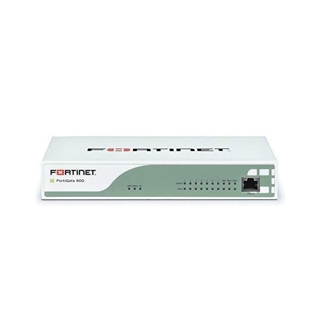 Router Fortinet con Firewall FortiGate 60D, Alámbrico, 4Gbit/s, 16x RJ-45-Equipo Clase A, Reacondicionado.