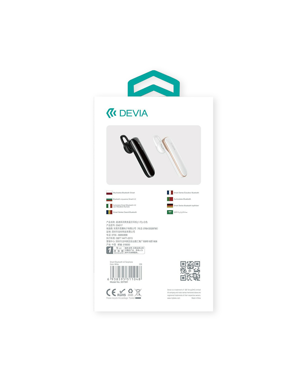 Smart Bluetooth Headset 4.2 Earphone