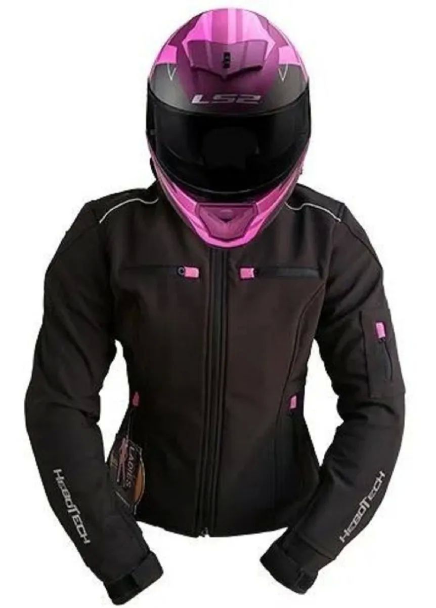  Chamarra Para Moto MISANO Hebotech Mujer Protecciones Certificadas