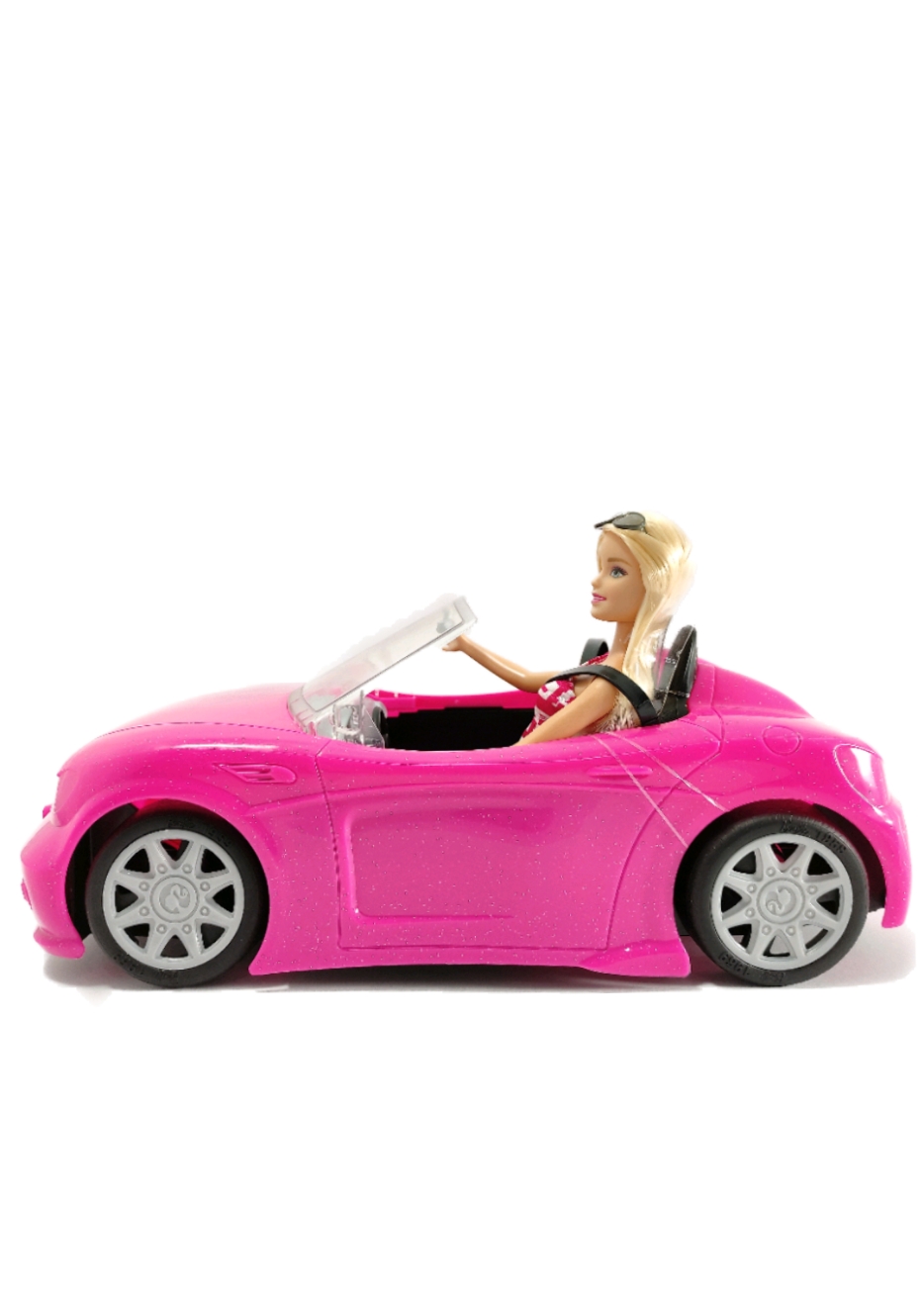 Coche De Barbie Rosa Incluye Muñeca