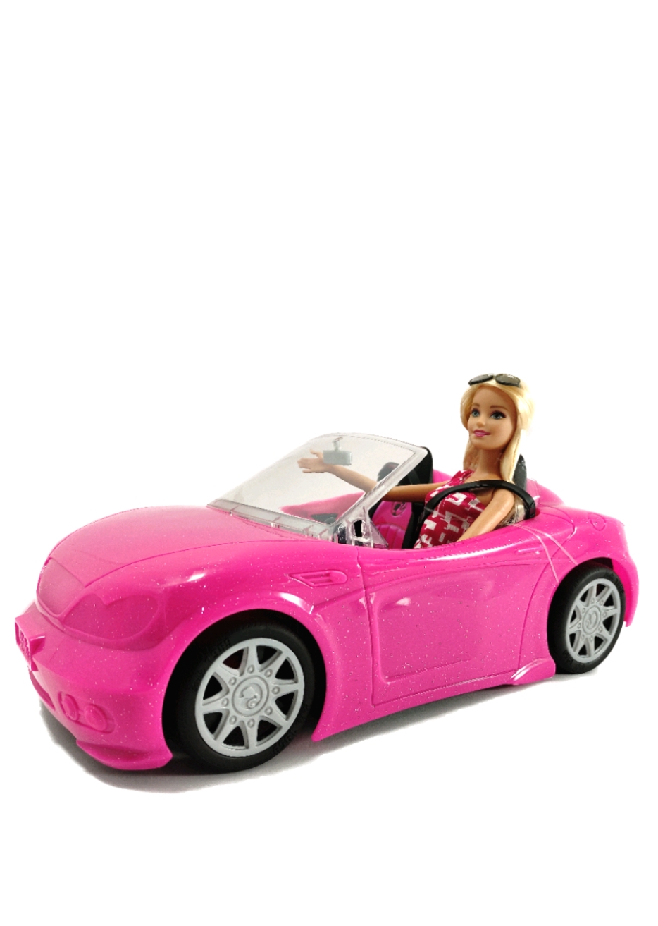 Coche De Barbie Rosa Incluye Muñeca