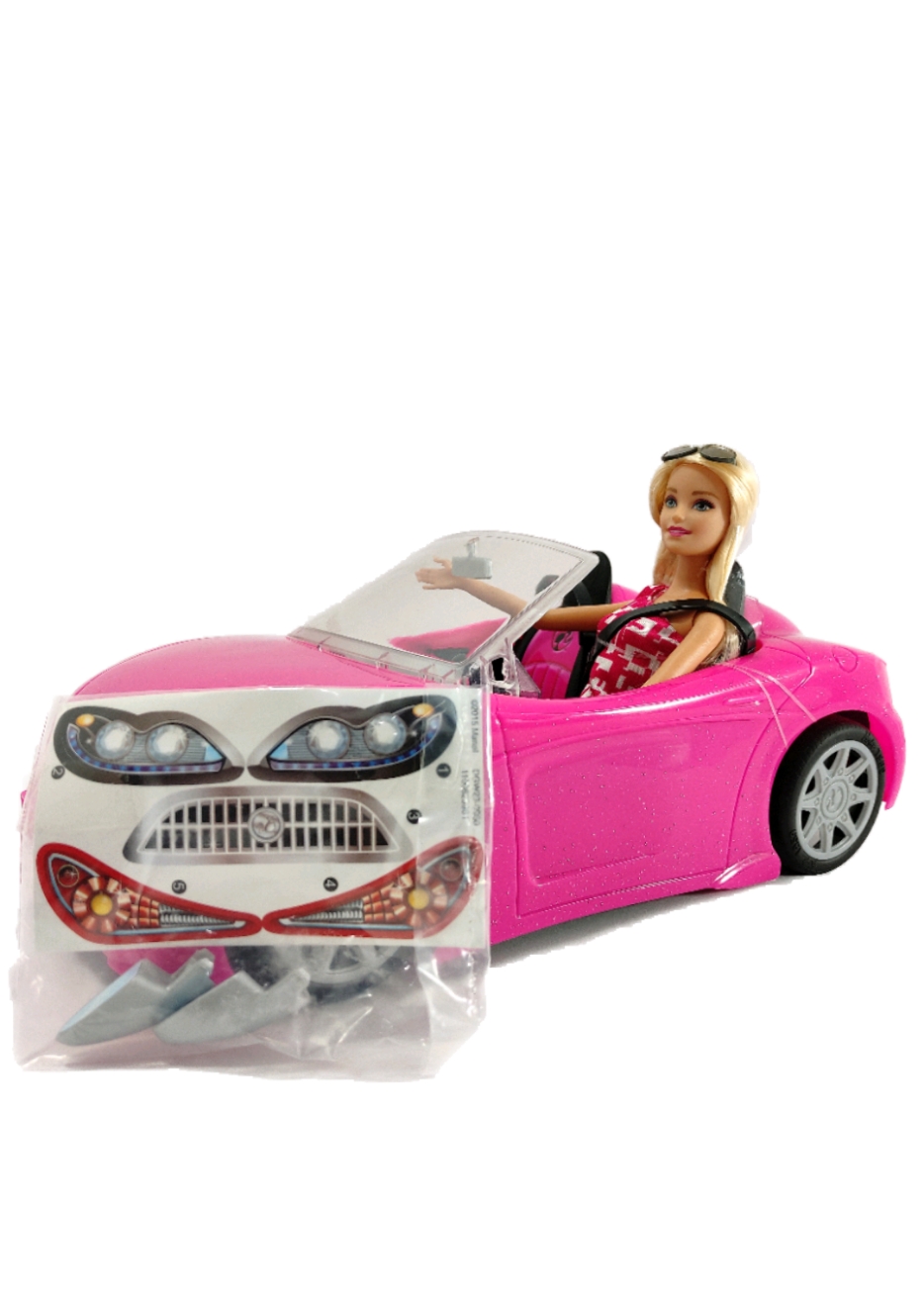 Coche De Barbie Rosa Incluye Muñeca