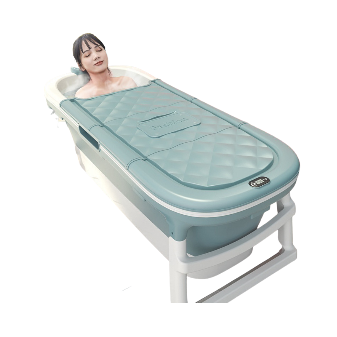 Tina Plegable (bañera) Adulto Spa Agua Baño Azul Sin Termómetro