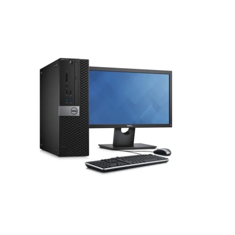 PC Dell Optiplex 7040 SFF- Intel Core i5 6ta generación- 8GB RAM-500GB HDD-Monitor 19"-Windows 10 PRO- Equipo Clase A, Reacondicionado.