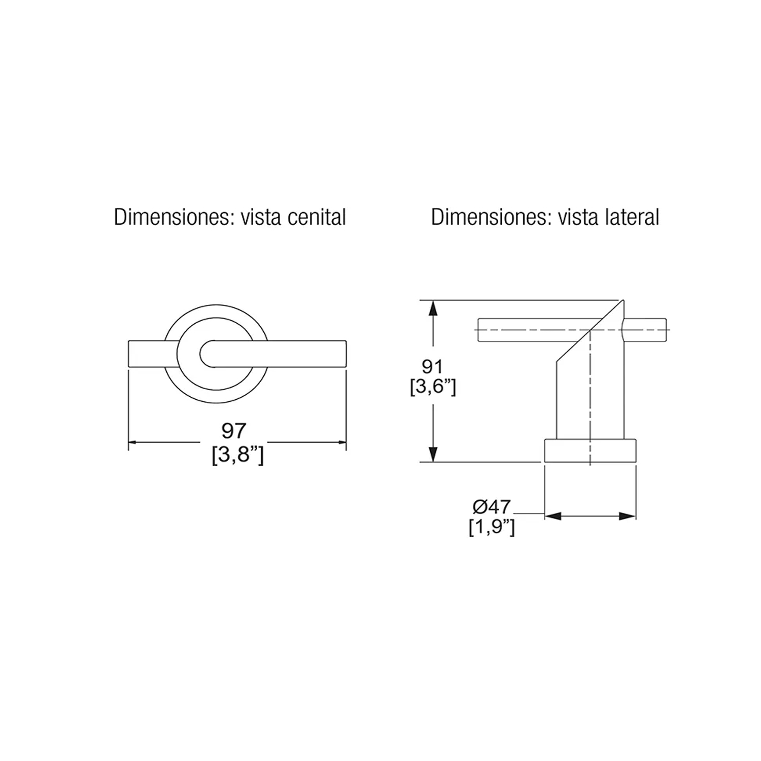 Juego De Manerales Helvex Nuva Mod. C-62 Regadera O Lavabo