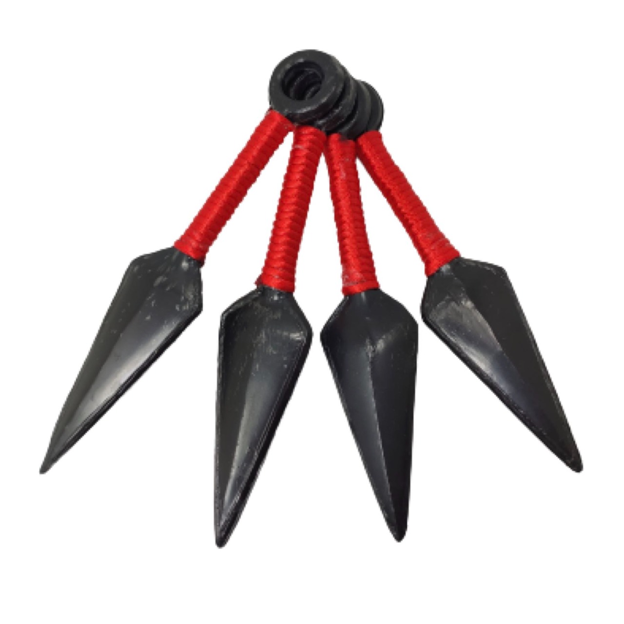 Set 4 Kunais de Plástico Negro Juguete Cosplay Naruto Itachi Sasuke Kakashi Pain Minato Konoha Tobi Madara Ninja