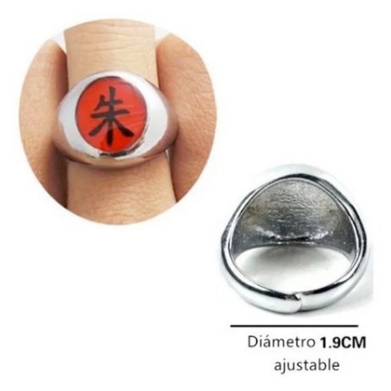 Cosplay Naruto Disfraz Itachi Clan Uchiha Akatsuki Kit Combo 1 Banda Aldea Oculta de la Hoja Renegado Konoha y 1 Anillo Kanji