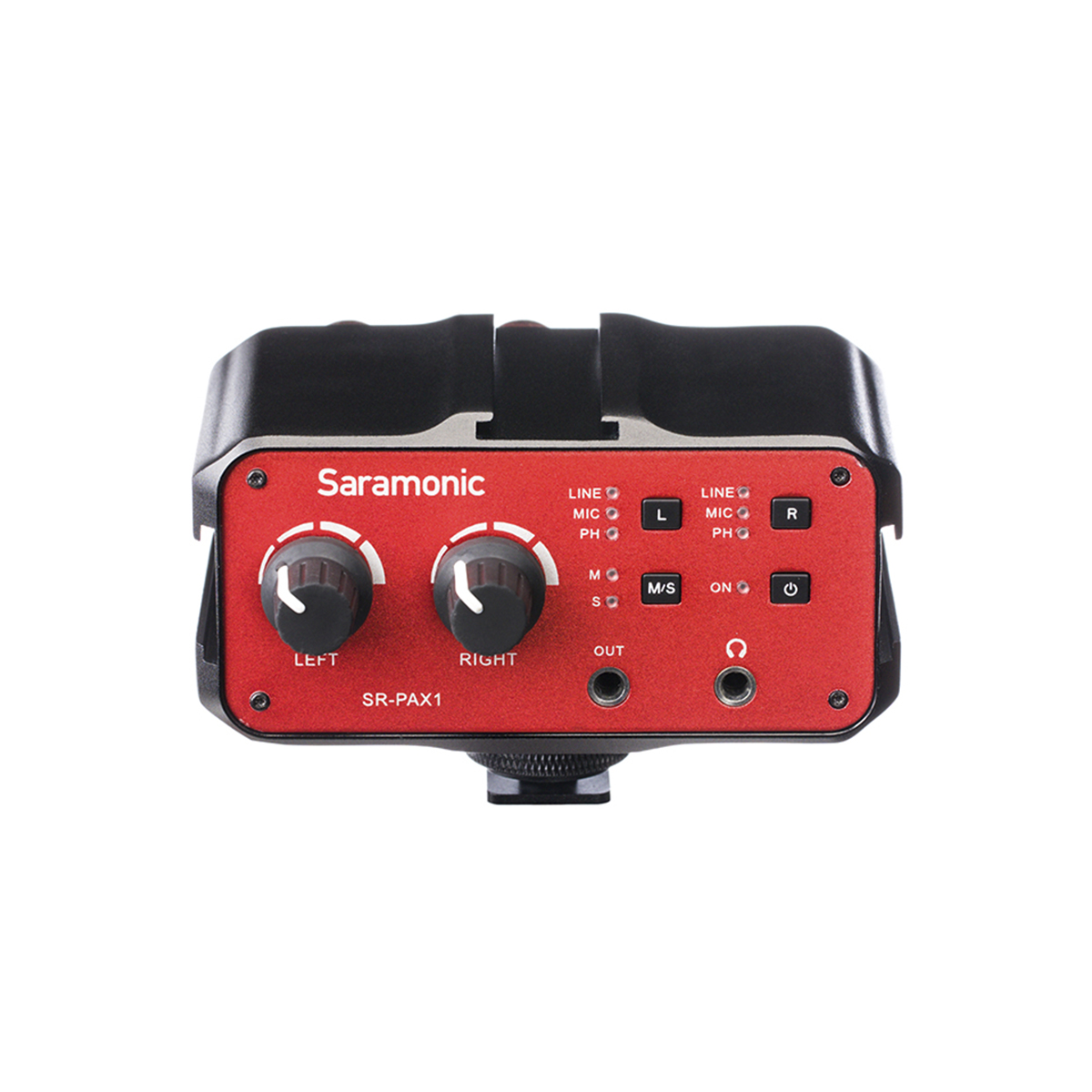 Mezclador de audio activo de 2 canales con alimentación phantom Saramonic SR-PAX1