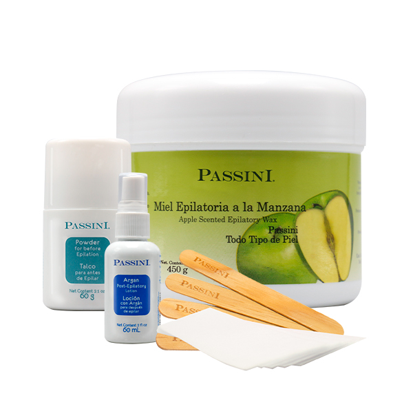 PASSINI MICROONDAS FRUTALES - KIT DEPILACIÓN MANZANA PIEL NORMAL