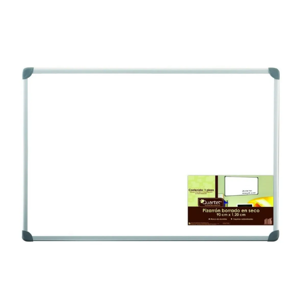 Pizarrón Blanco Marco De Alumino, 120x90 Cm, Quartet 