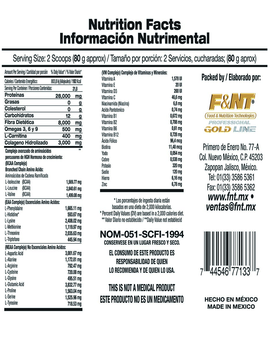 Diet Body Shake 1,750gr : Malteada Dietética Bajar De Peso Sabor Nuez/Avellana F&nt