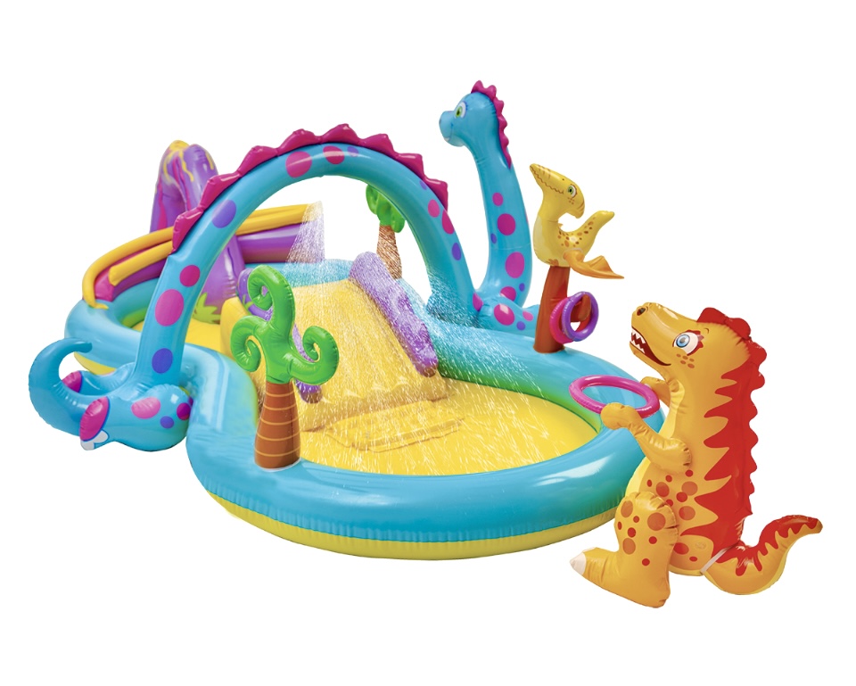 Alberca inflable Centro de juegos Dinosaurios Intex 