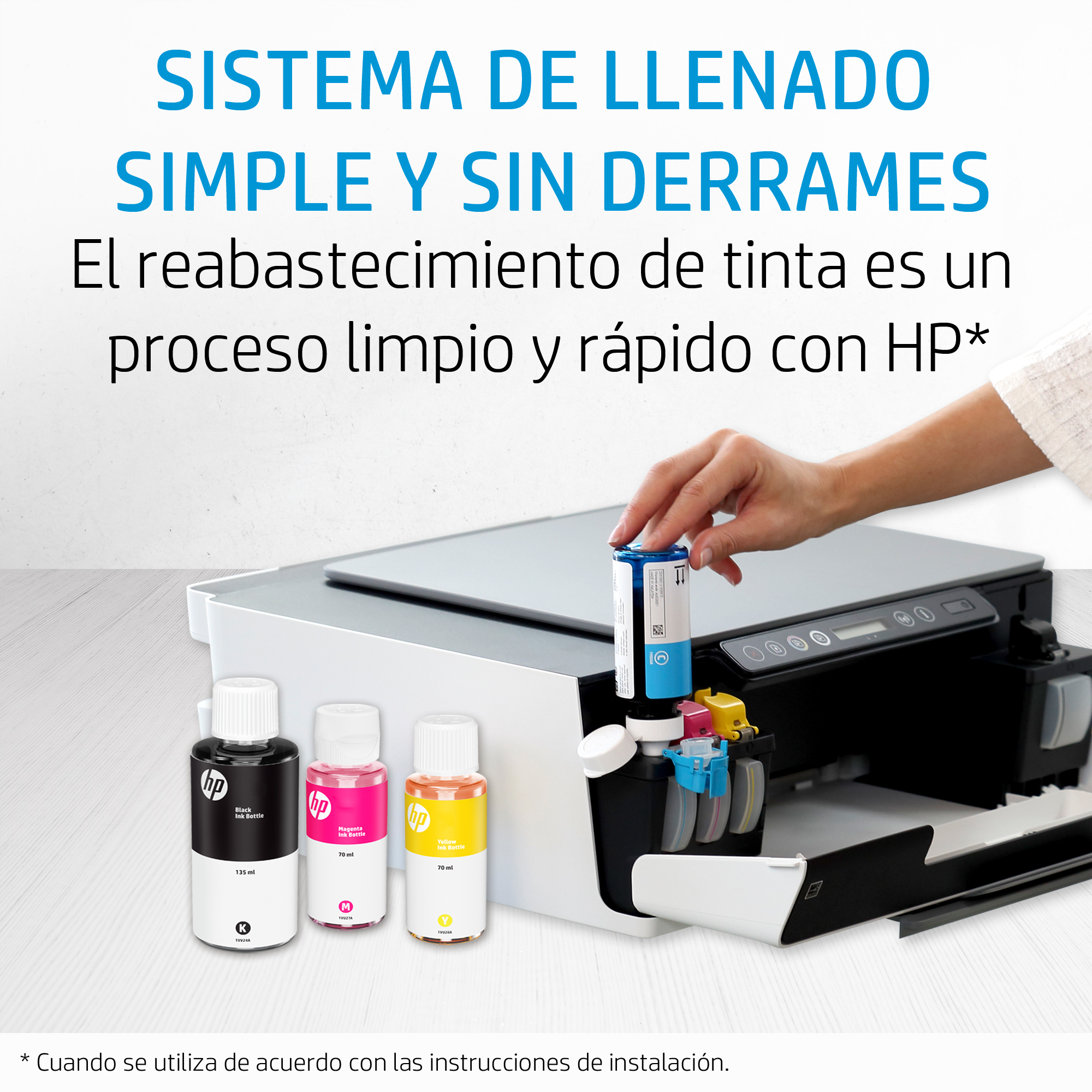  Botella de Tinta Original HP GT53 de 90 ml, Negro