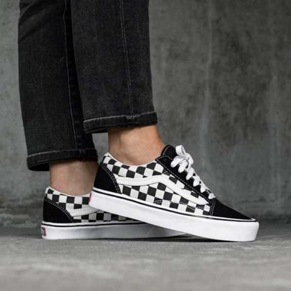 Tênis vans old hot sale skool lite checkerboard