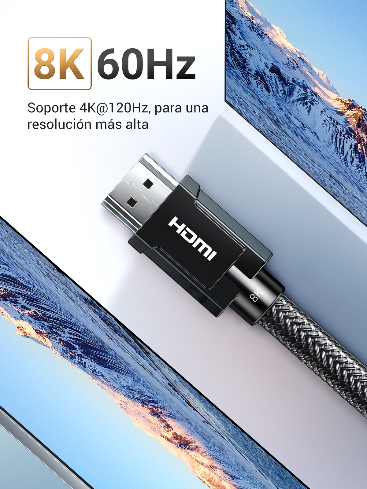 UGREEN Cable HDMI 8K 2 metros Gris