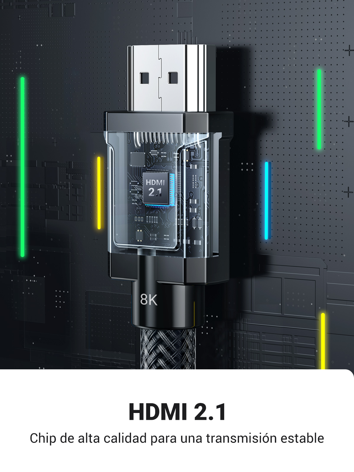 UGREEN Cable HDMI 8K 2 metros Gris