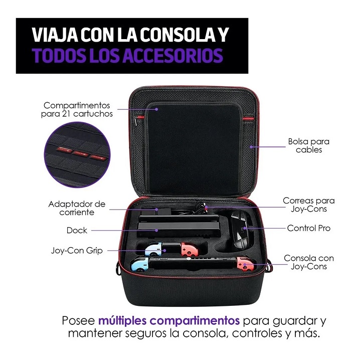 Estuche Rígido Para Nintendo Switch